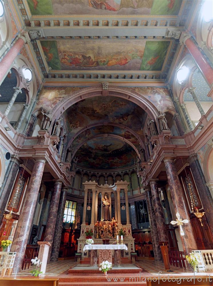 Milan (Italy) - Rear part of the interior of the Sanctuary of Sant'Antonio da Padova